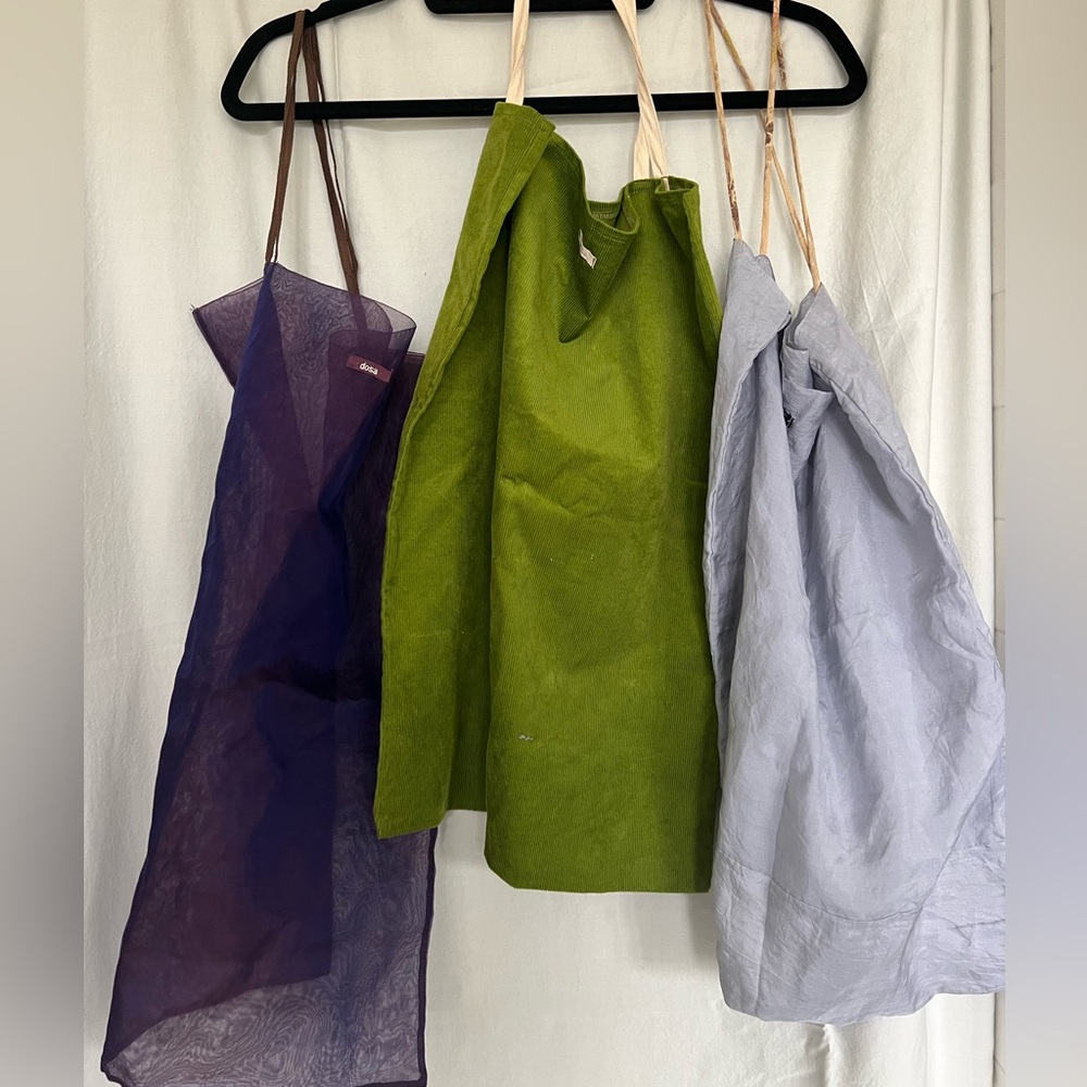 Three gorgeous DOSA intimates bags. Silk, cotton